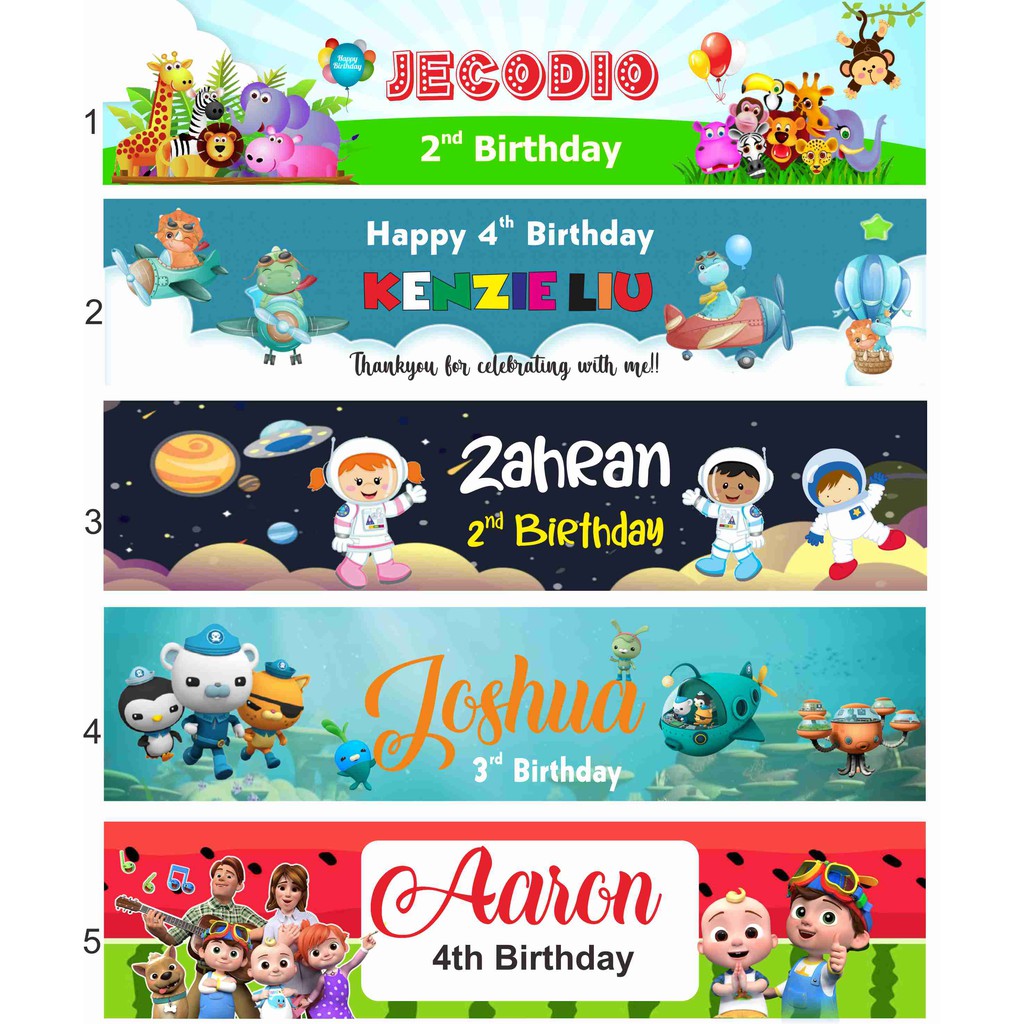 Plastik  Goodie Bag /Plastik Snack birthday/Label snack ulang tahun - Boy