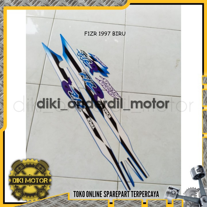 Sticker Striping Lis Motor Yamaha F1ZR 1997 Biru