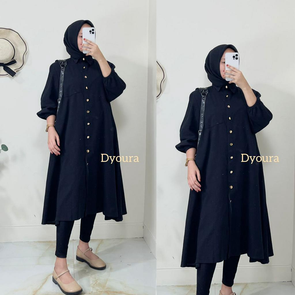 Tunik terbaru /atasan wanita lengan panjang/ tunik zqr wanita / gamis wanita / tunik lengan panjang zqr terbaru