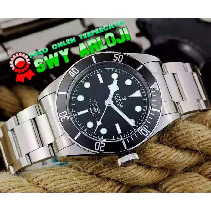 Super Sale Jam Tangan Pria Tudor Heritage Black Bay On Black Bezel Super AAA Ready Stock