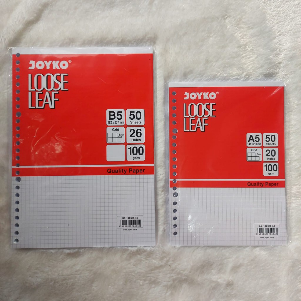 

KERTAS BINDER HVS-GRID LOOSE LEAF ISI 50 LEMBAR