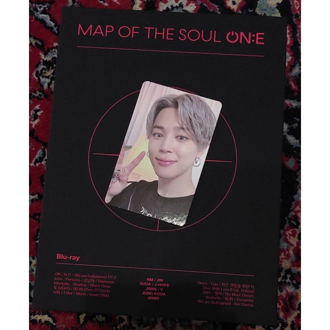 BTS Jimin Photocard Map of the Soul One  Bluray MOTS ONE BR