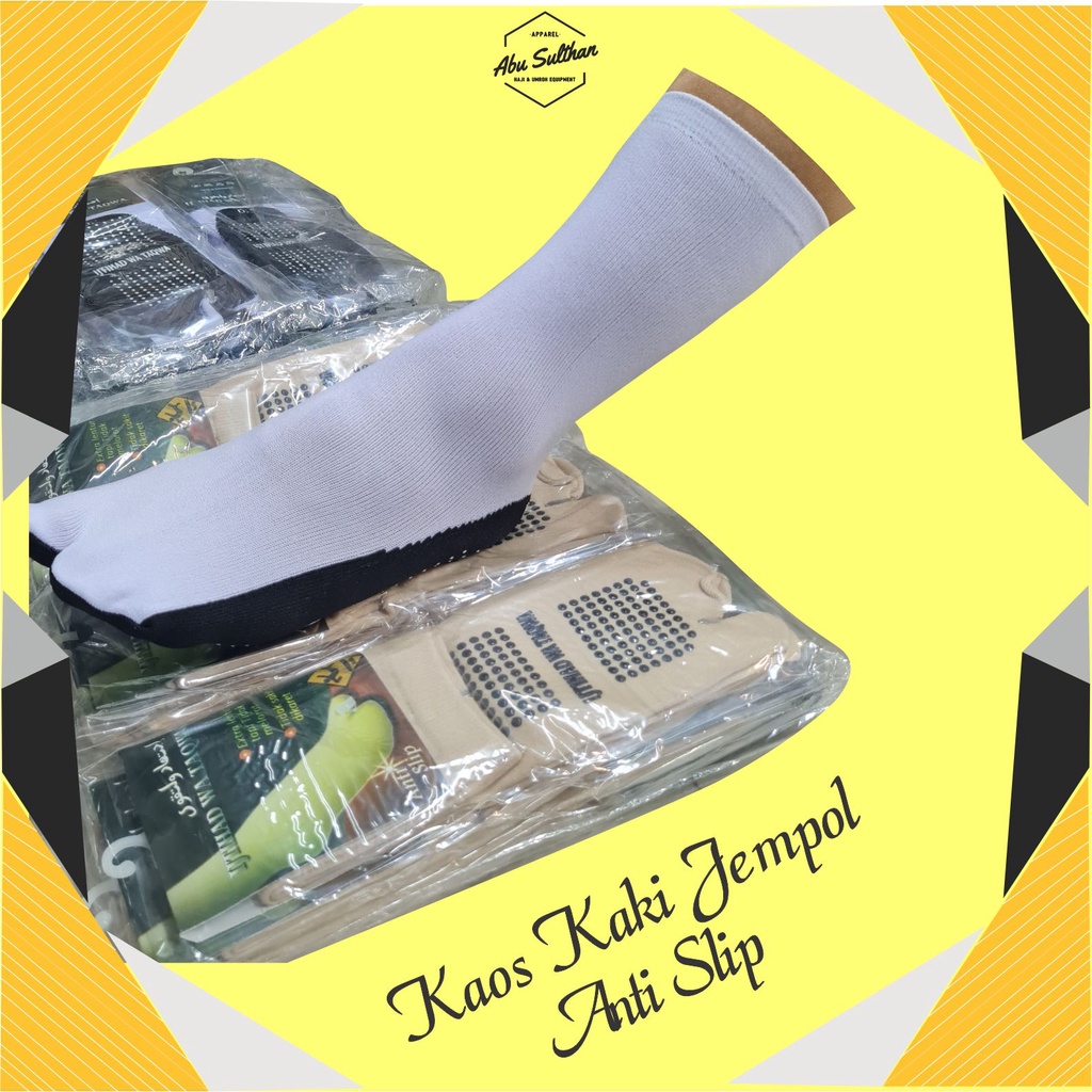 Kaos Kaki Muslimah Jempol Anti Slip Perlengkapan haji Umroh Kaos Kaki Wanita Anti Licin