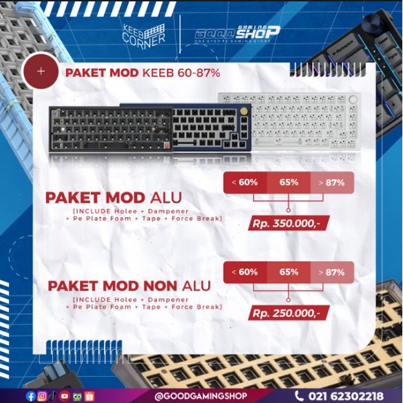 Modifikasi Full KEEB 60% - 87% &amp; 87% UP!