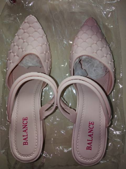 Myanka Jelly Shoes Wedges Bintik (RIJEK TELAPAK)