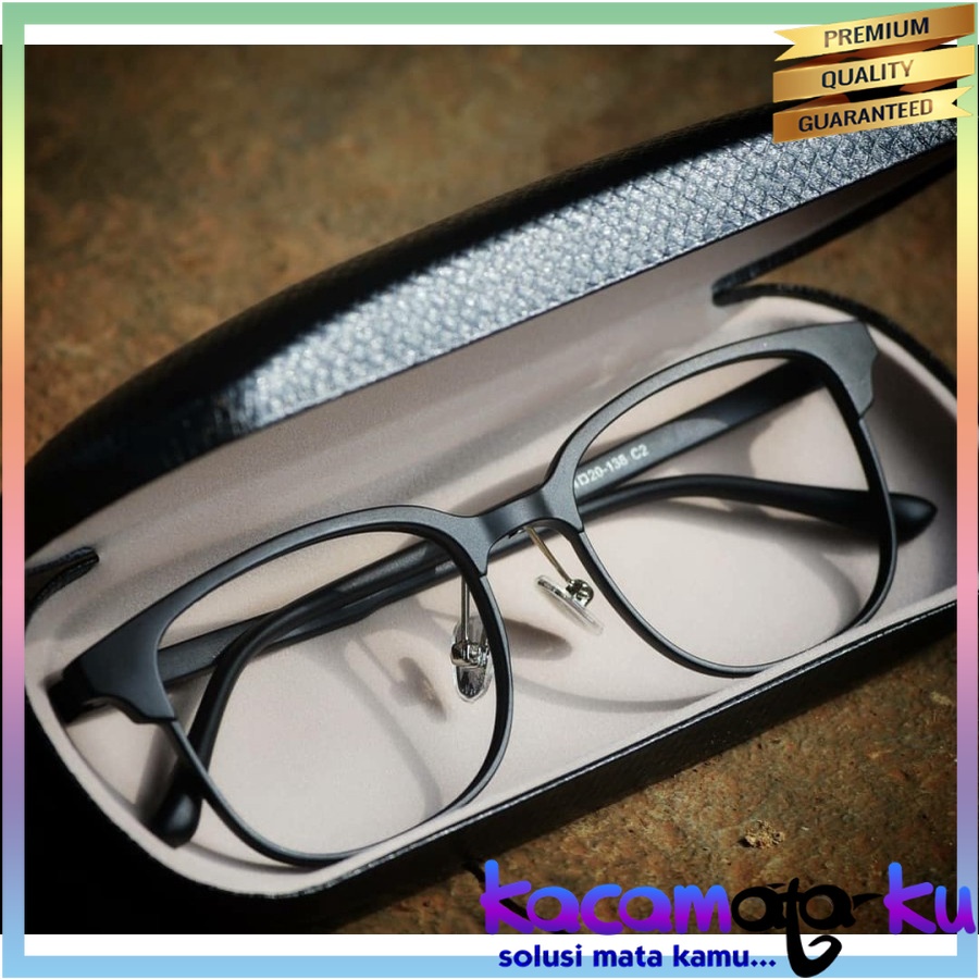 Kacamata Komputer Anti Radiasi Retro Wanita Pria Fashion Besi Frame Kaca mata Lentur Optik
