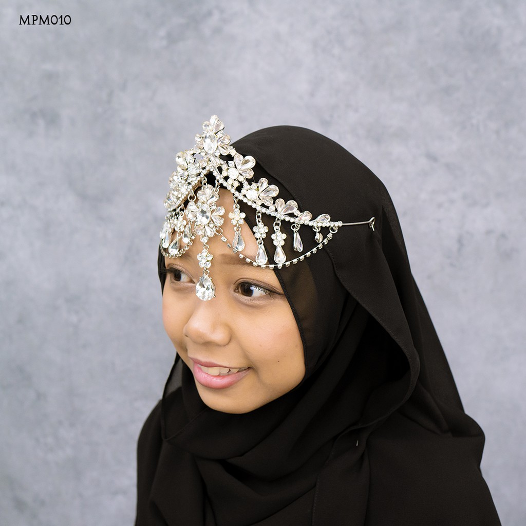 [PALING LARIS] HEADPIECE PERNIKAHAN INDIAN MODEL PREMIUM SANGGUL HIJAB MPM010