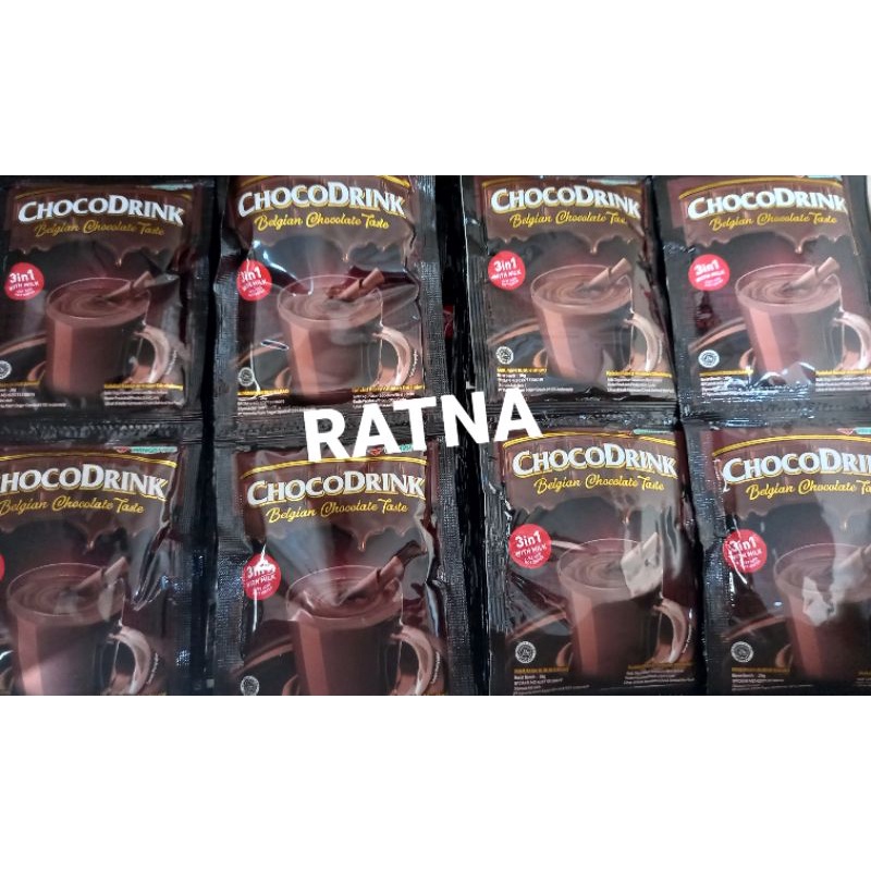 

CHOCO DRINK BELGIAN CHOCOLATE TASTE 28gr ( 1 Renteng isi 10 Sachet)