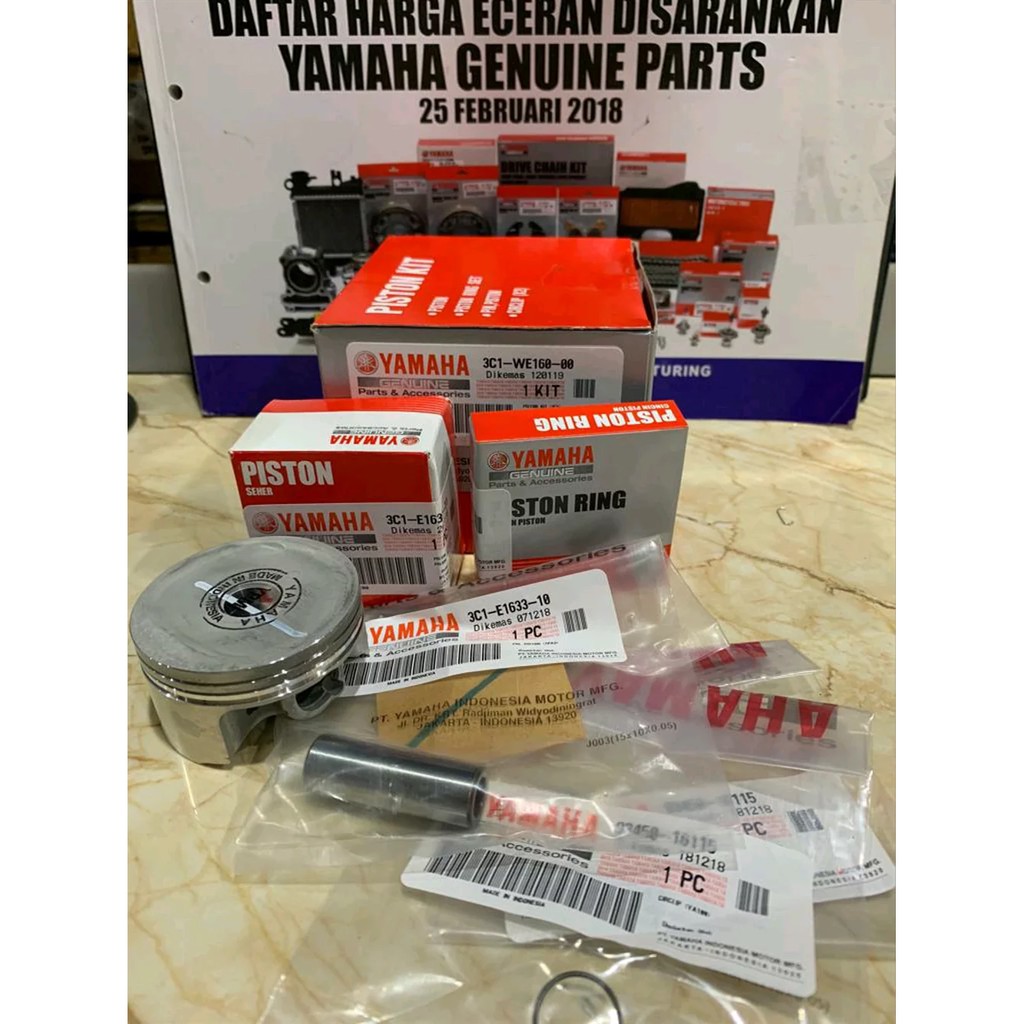 PISTON KIT RING SEHER VIXION ASLI ORI YAMAHA 3C1-WE160-00