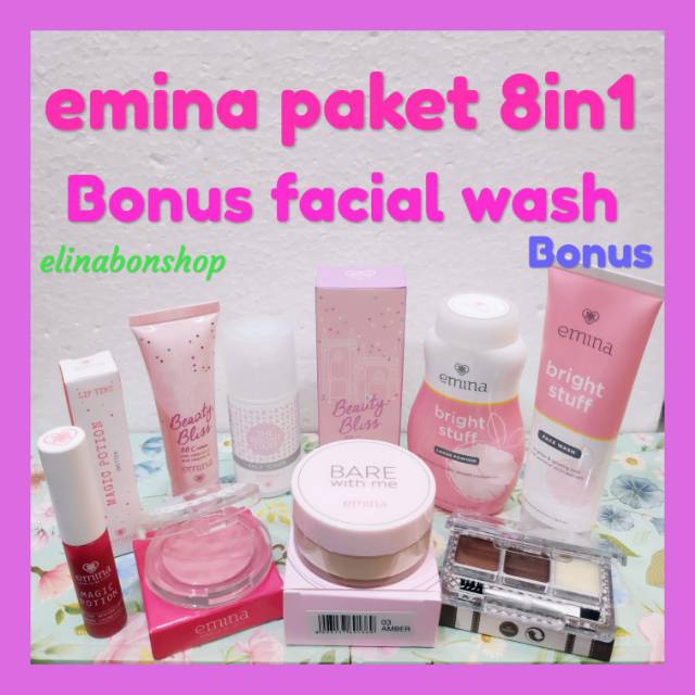 Emina paket 8in1 bonus facial wash