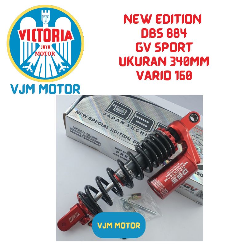 Shock DBS Vario 160 Shockbreker tabung Vario 160 ukuran 340mm type 8844 GV sport New Edition DBS