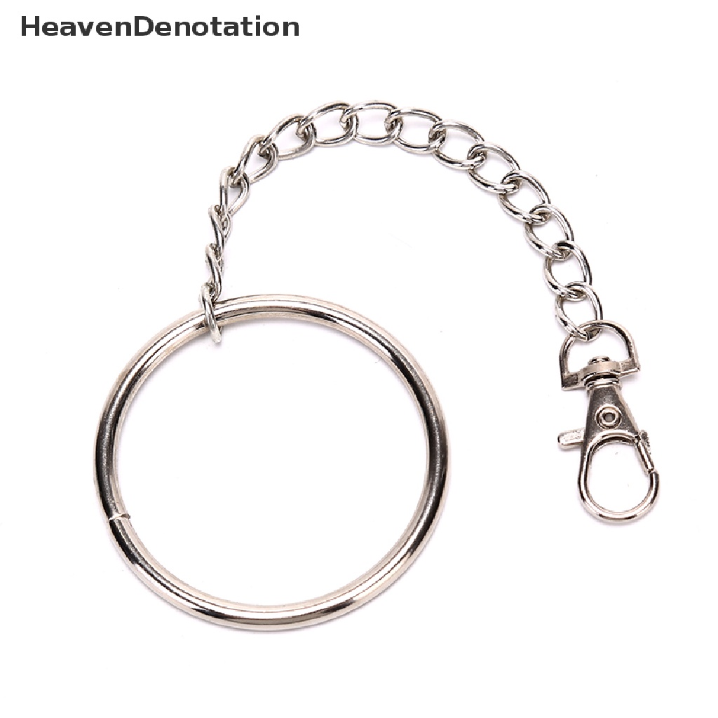 [HeavenDenotation] 20cm Long Metal Wallet Chain Belt Rock Hipster Pant Jean Keychains Big Ring Punk