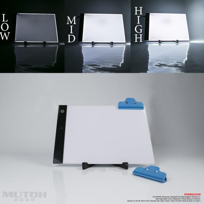 

LED Drawing Tracing Board A4 (Dimmer sistem) Meja Gambar Jiplak A4