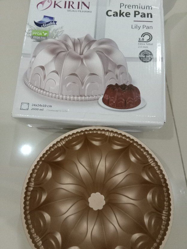 Kirin Loyang Kue Premium Lily Cake Pan Champagne Gold / Loyang Kirin Anti Lengket