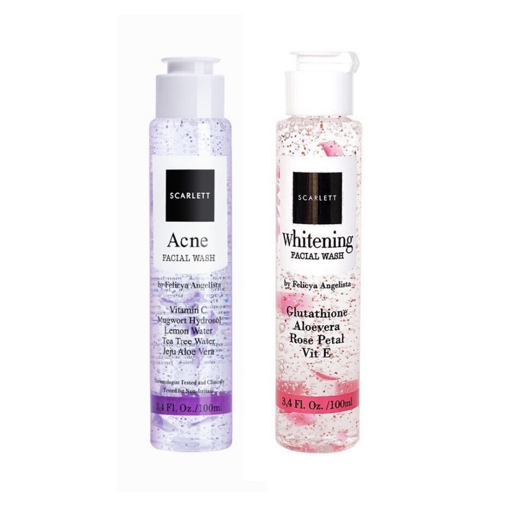 SCARLETT Whitening Facial Wash 100% Original / Sabun Cuci Muka Scarlett