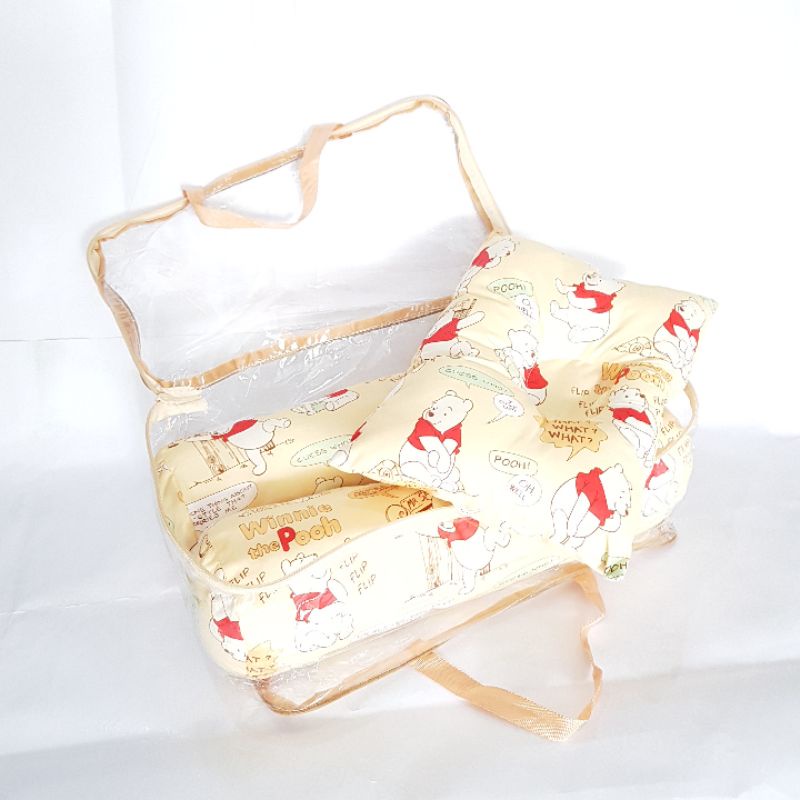 Bantal Set 2 guling + 1 Bantal ( packing Tas Mika Sleting  )  KUALITAS PREMIUM / BANTAL BAYI SET / ISI 2 GULING + 1 BANTAL