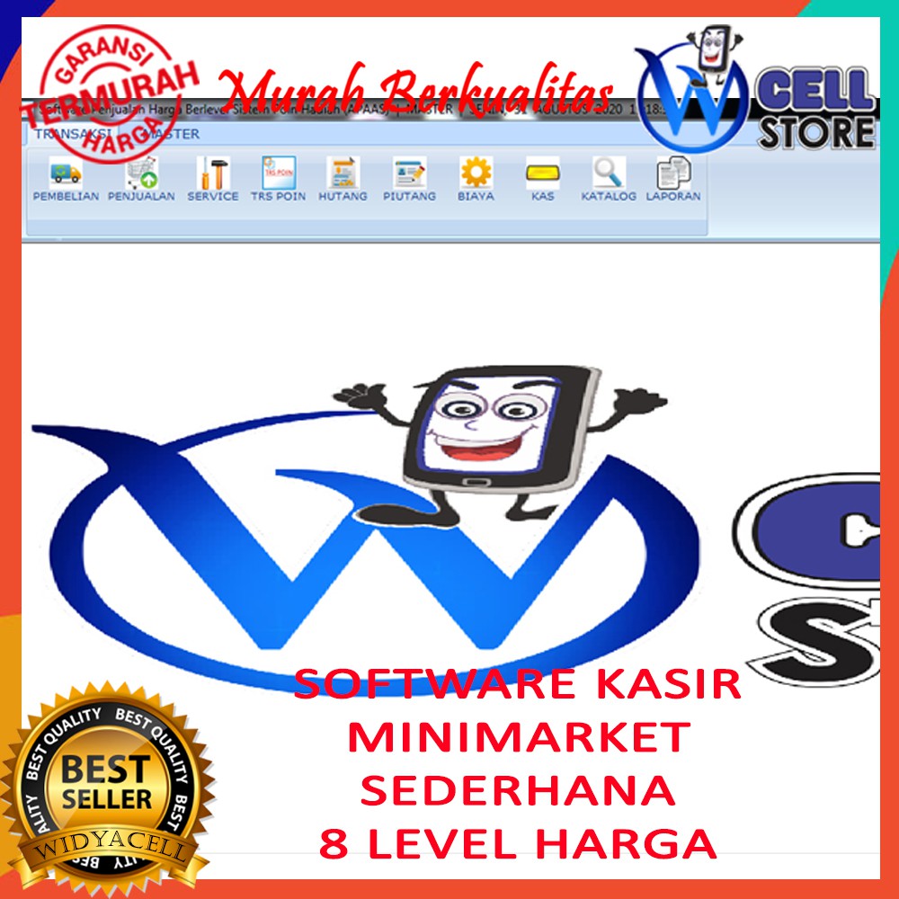 SOFTWARE PROGRAM APLIKASI PENJUALAN / KASIR GROSIR DAN ECER DENGAN 8 LEVEL HARGA UNLIMITED ALL PC