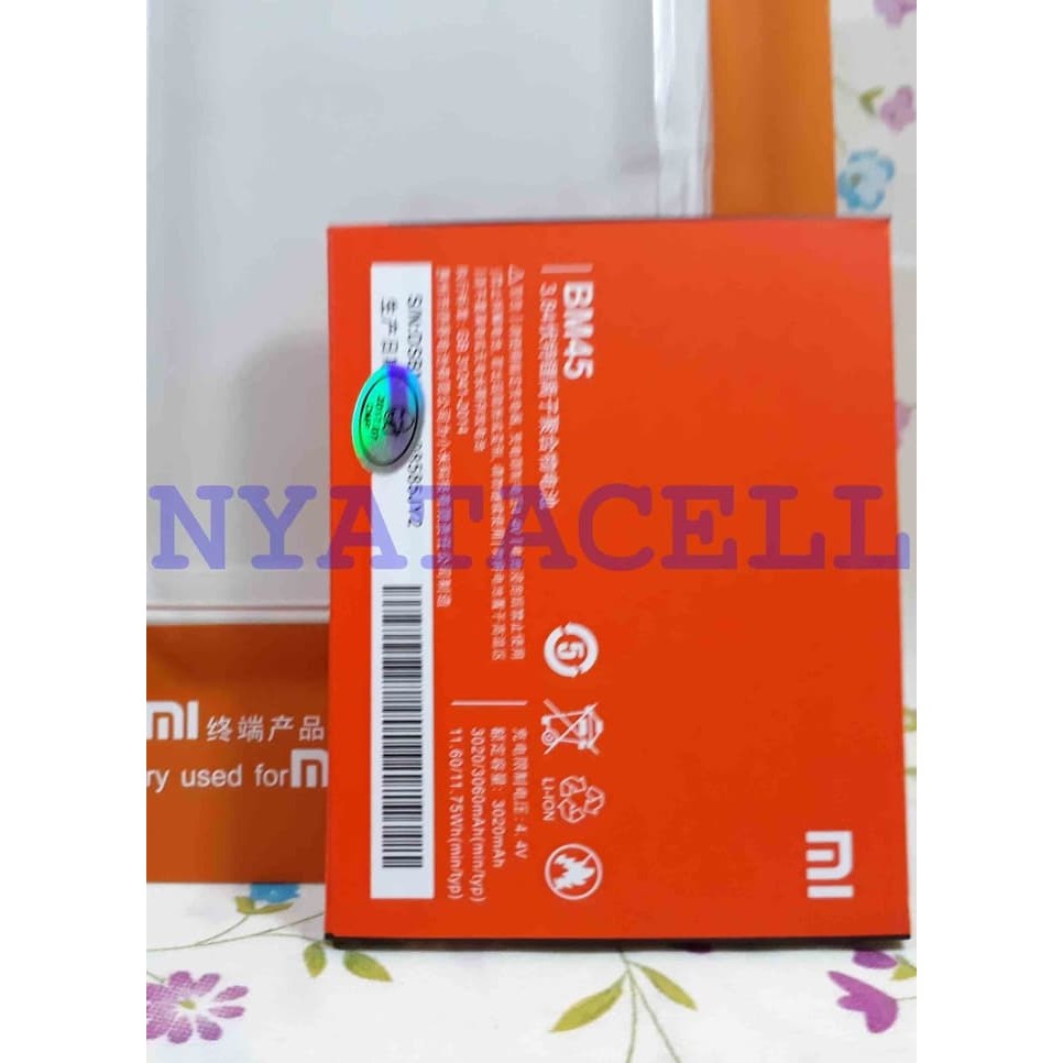 Baterai Ori 99 Xiaomi Redmi Note 2 /Prime /Batre Original 99%      termurah