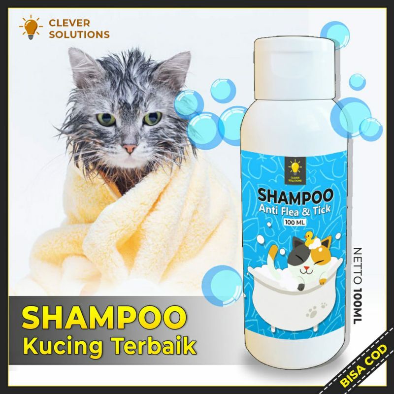 Shampo Kucing Sampo Anti Kutu Jamur ANTI FLEA &amp; TICK 100 ML Anti Kutu Anti Jamur