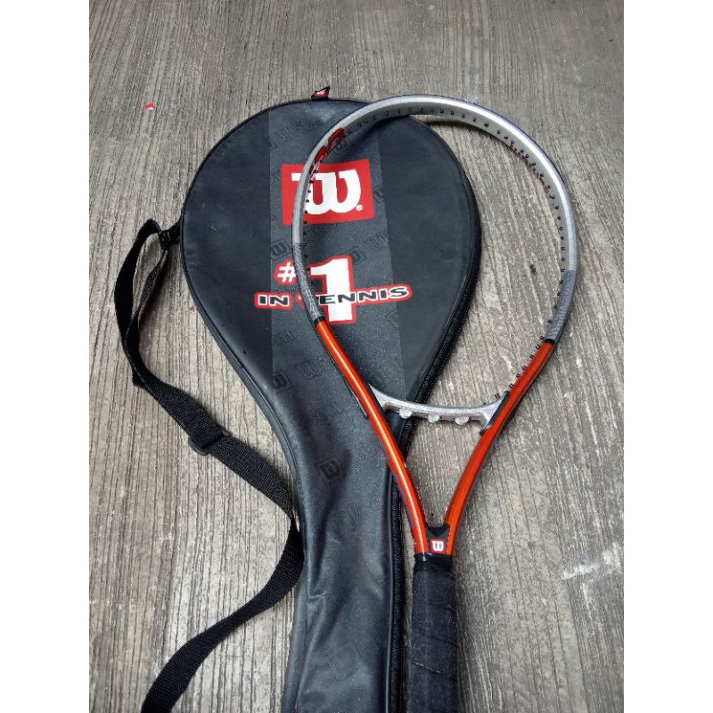 raket tenis wilson TI 100 titanium bekas pake