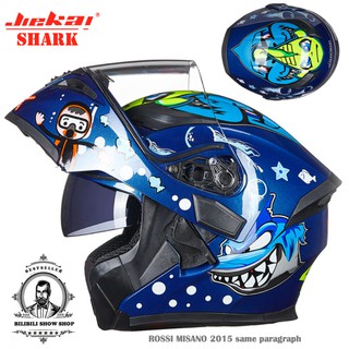JIEKAI Full Face HELM MOTOR double visor  Multi Warna 