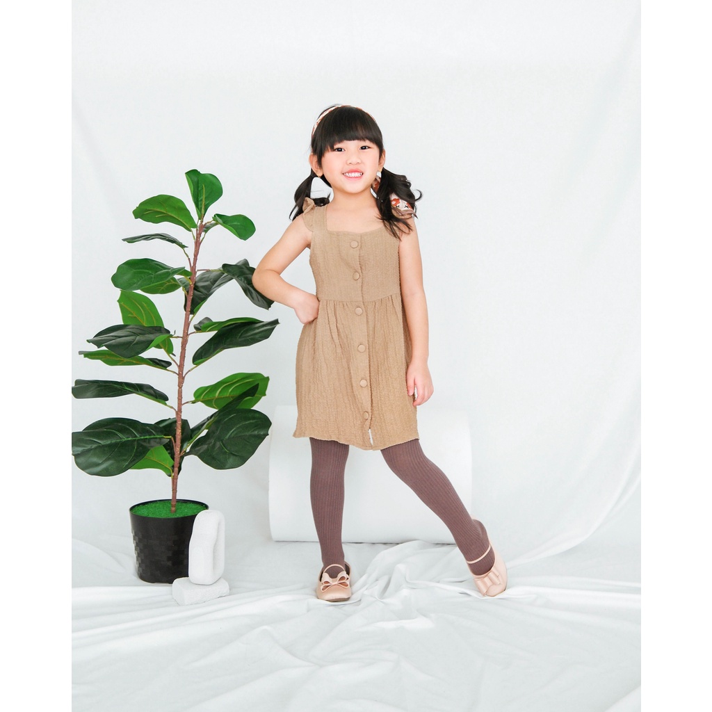 ZEMIRA DRESS | Dress Anak Perempuan | Baju Anak Perempuan | Dress Crinkle Anak | Dress Katun