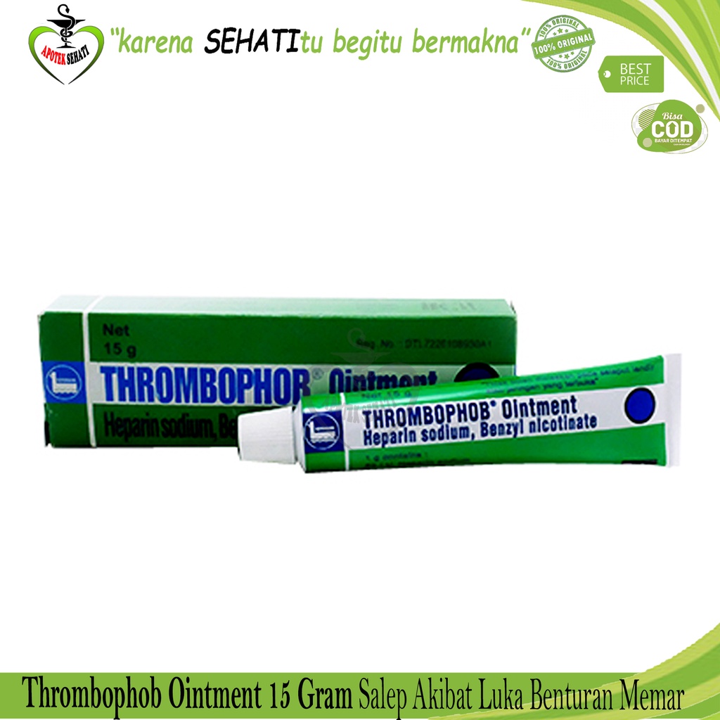 Thrombophob Salep Bengkak Lebam Terbentur Menghilangkan Pembekuan Darah Dan Memar