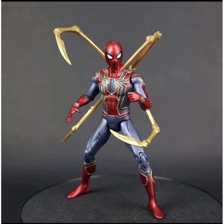 Action Figure Mainan Iron Spiderman Avengers Infinity War Action The Amazing Spiderman