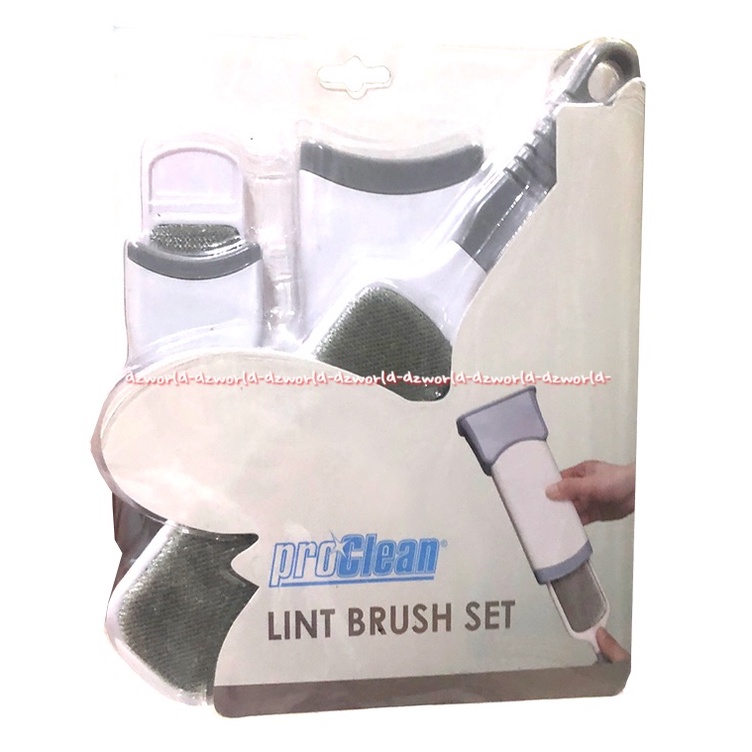 Proclean Lint Brush Set Alat Pembersih Bulu hewan Debu Untuk Di Pakaian Baju Sofa Karpet Kuat Menempel 1set Pro Clean