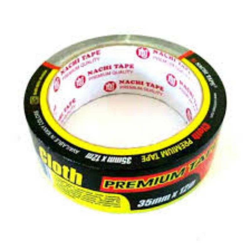 

CLOTH Tape Nachi 35mm 12m 1.5" Isolasi Kain 35 lakban 1,5 Selotip