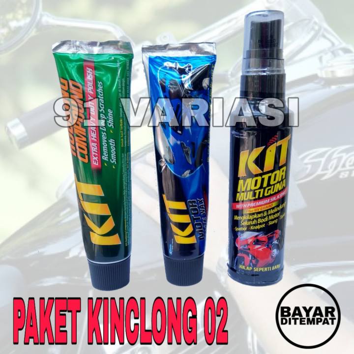 PAKET HEMAT Kit Motor Multiguna Pengkilap Body + Kit Motor Paste Wax Metallic + Kit Rubbing Compound