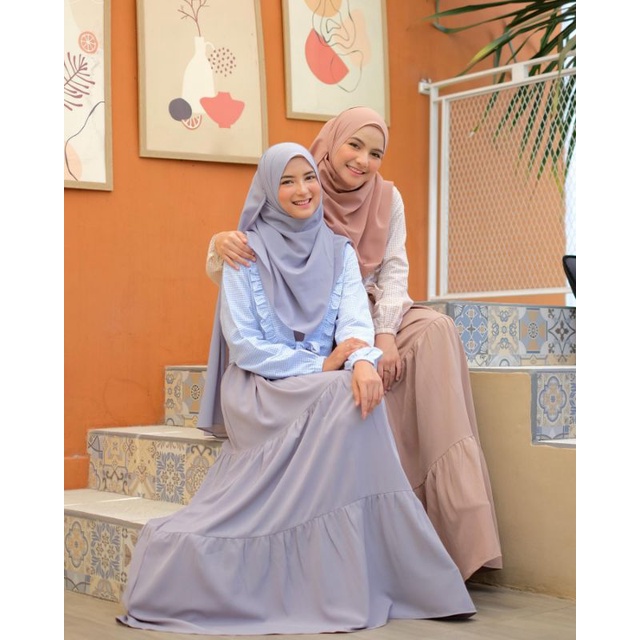Gamis Rayya Korean Style Rompi by RiskiRich