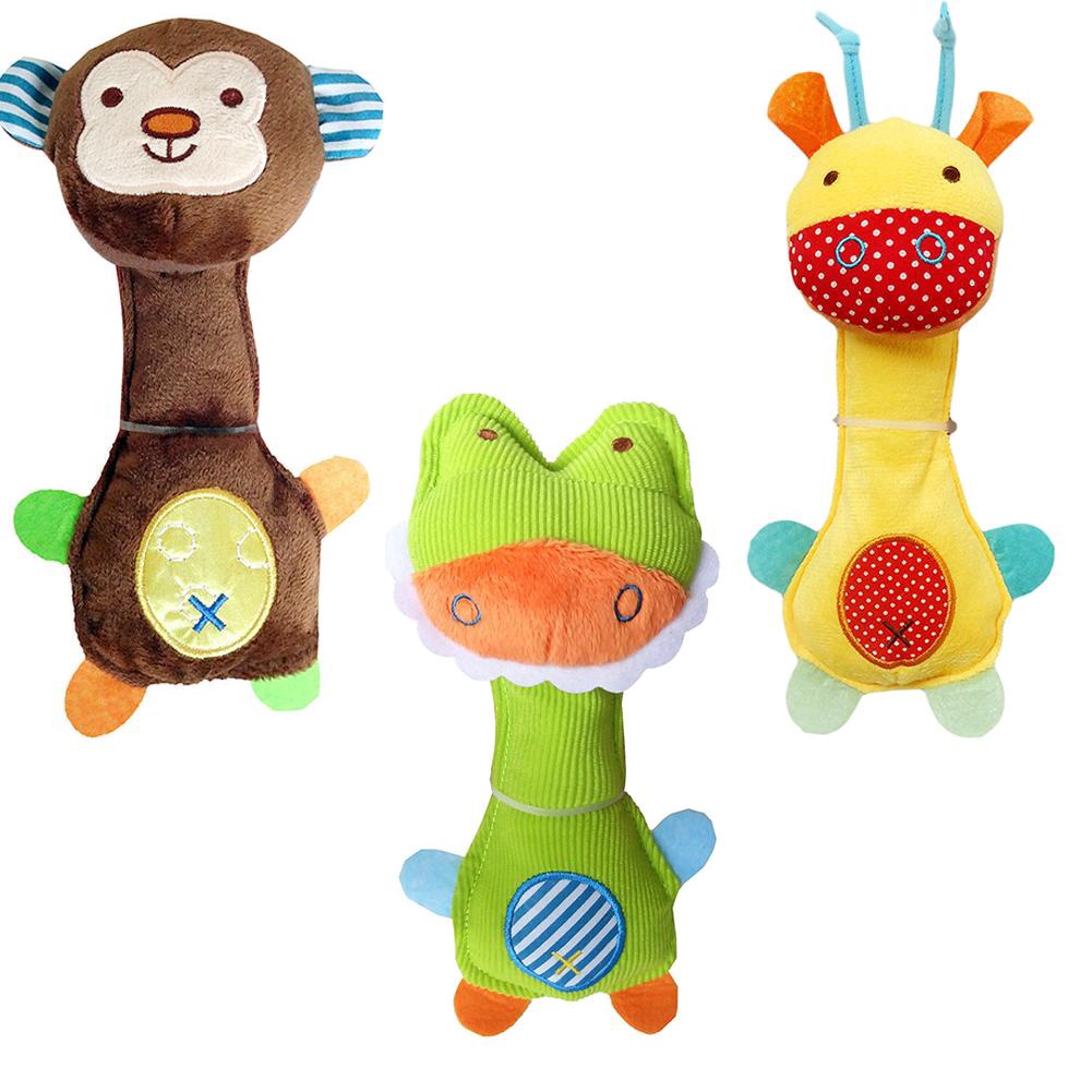 Rattle Stick Bayi 4 Motif - Mainan Bayi