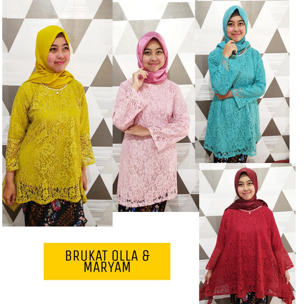 ATASAN KEBAYA TUNIK BRUKAT DEWASA