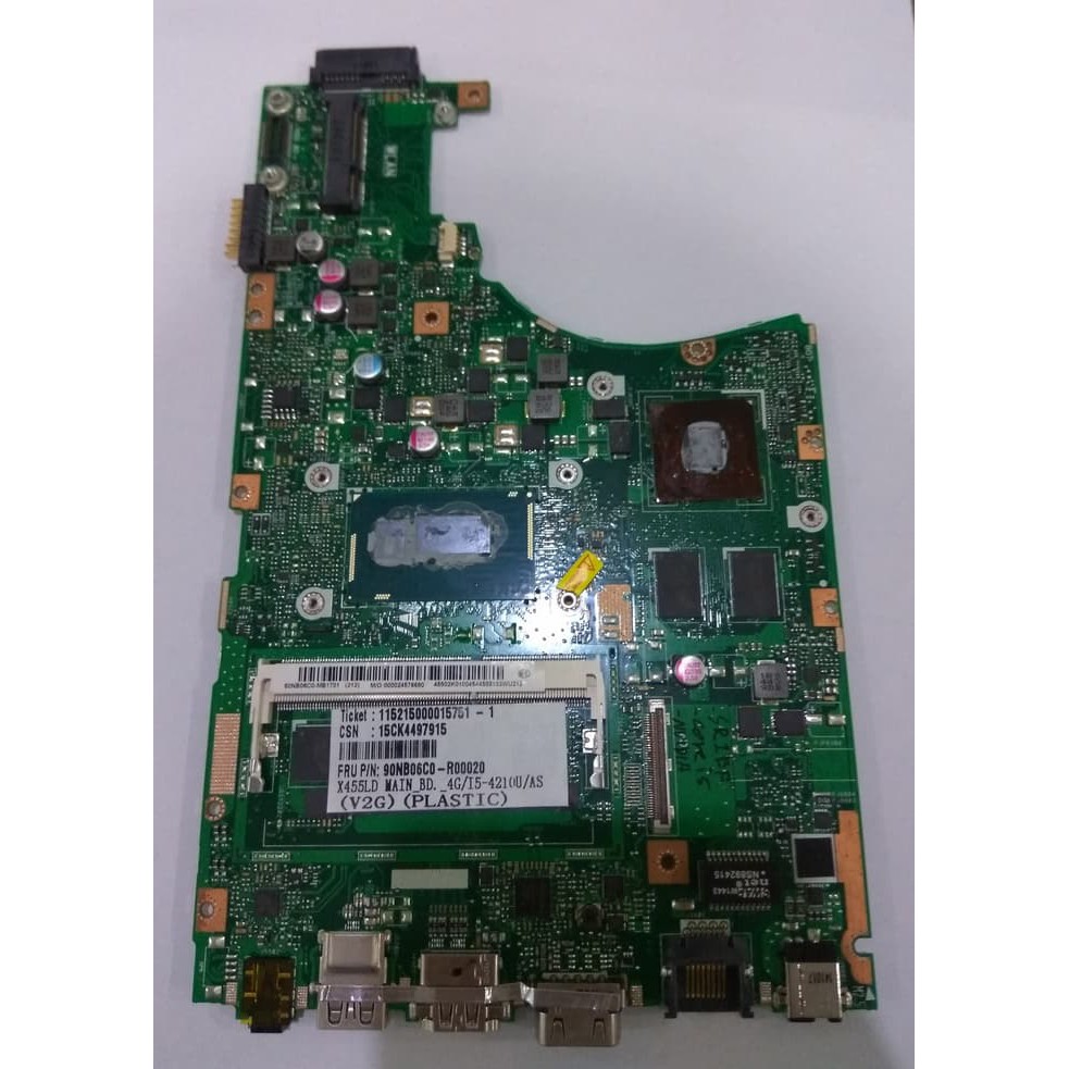 Motherboard Asus X455LD REV 2.1 Core i5 VGA Nvidia