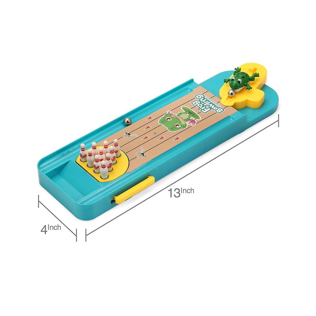 Mainan Anak FROG BOWLING Board Game Bowling Katak Mainan Bowling Mini