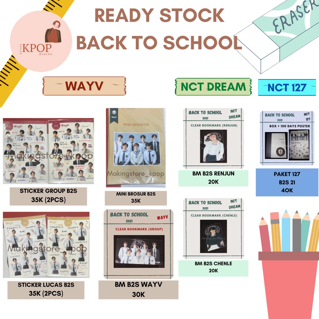 

BACK TO SCHOOL NCT 127, NCT DREAM, WAYV