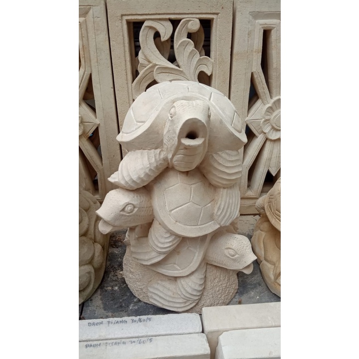 PATUNG AIR MANCUR KURA-KURA TUMPUK 3