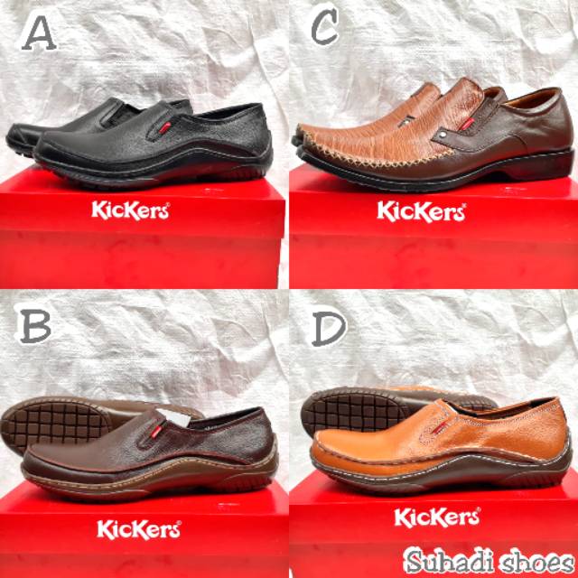 Sepatu Kickers Pantofel Slip On - Kickers Pantofel Slip On - Sepatu Formal Kickers Pantofel