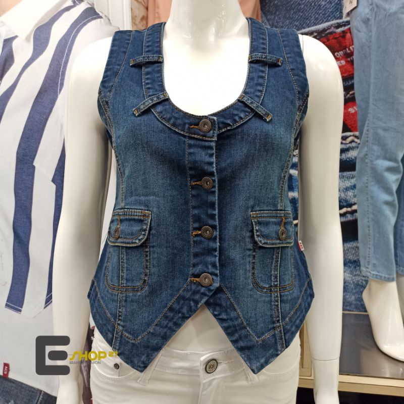 rompi Denim wanita brand AKO JEANS ORIGINAL - 11-0421