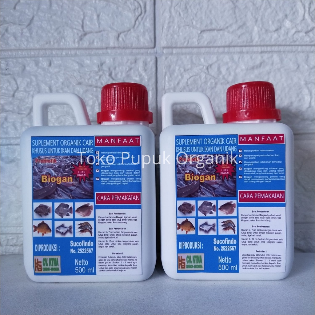 

PROBIOTIK BIOGAN KHUSUS BUDIDAYA IKAN NILA GURAME BANDENG UDANG 500ML