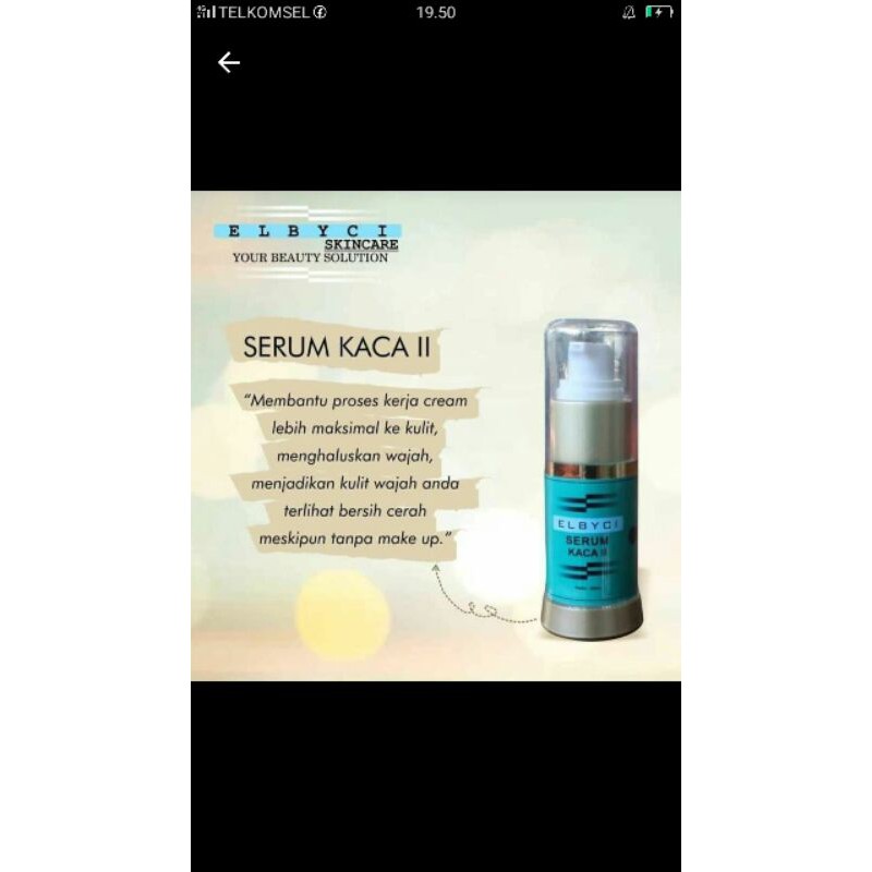 Elbyci serum kaca ll