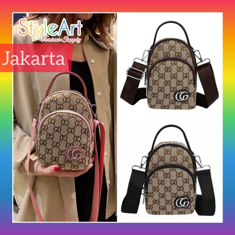 StyleArt SE2565 Tas Selempang Wanita 100% Original Fashion Import SlingBag Mini Like Branded Guci