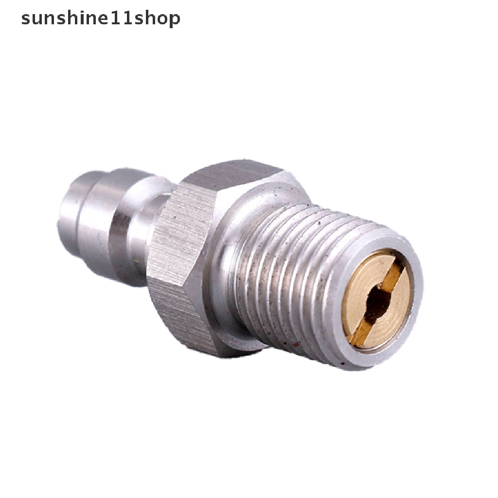 Sho Adaptor Pneumatik Pneumatik Quick Coupler Ukuran 8mm M10x1 Male Plug 1 / 8NPT