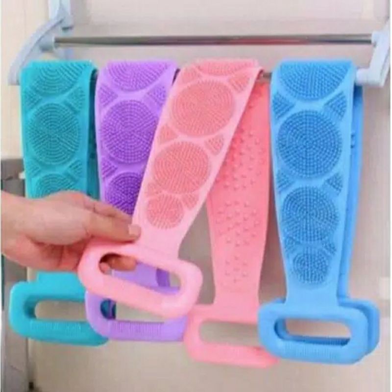Sikat Mandi Punggung Scrubber Silicon / Alat Sikat Mandi Penggosok Punggung Kebersihan