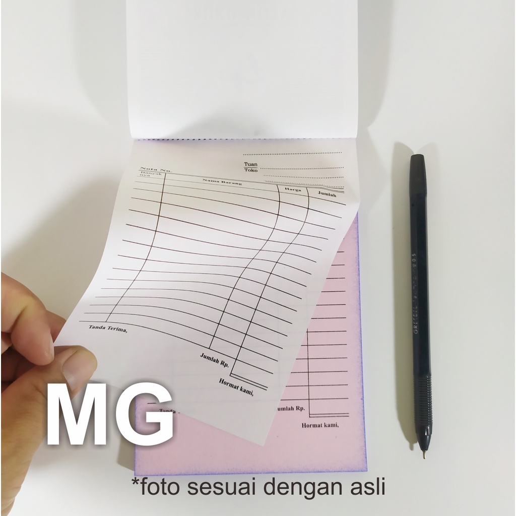 

Bon Nota Kecil Rangkap 2 (Carbonized) / Nota Seperempat Folio 2 Rangkap / Nota Kecil 2 ply