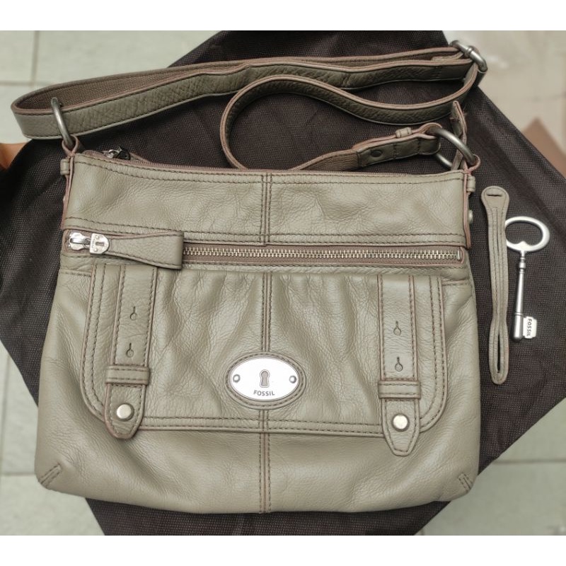 Tas Selempang Shoulder Bag Fossil Maddox Topzip Top Zip