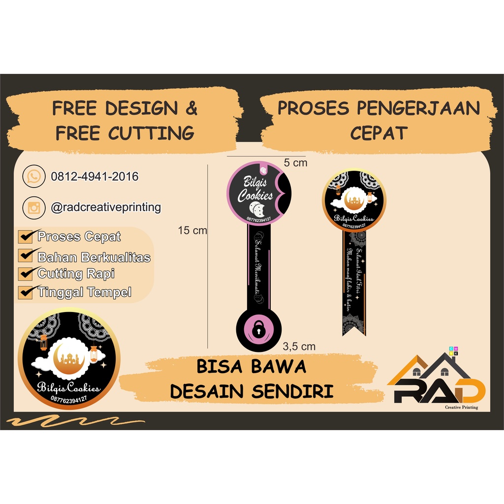 

Stiker Segel Botol Custom | Sticker Segel Toples Kue Kering Kemasan Makanan