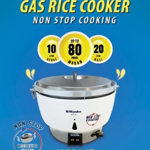 MIYAKO Rice Cooker Gas 10 Liter /Gas Cooker Miyako LPG MGC 10 T