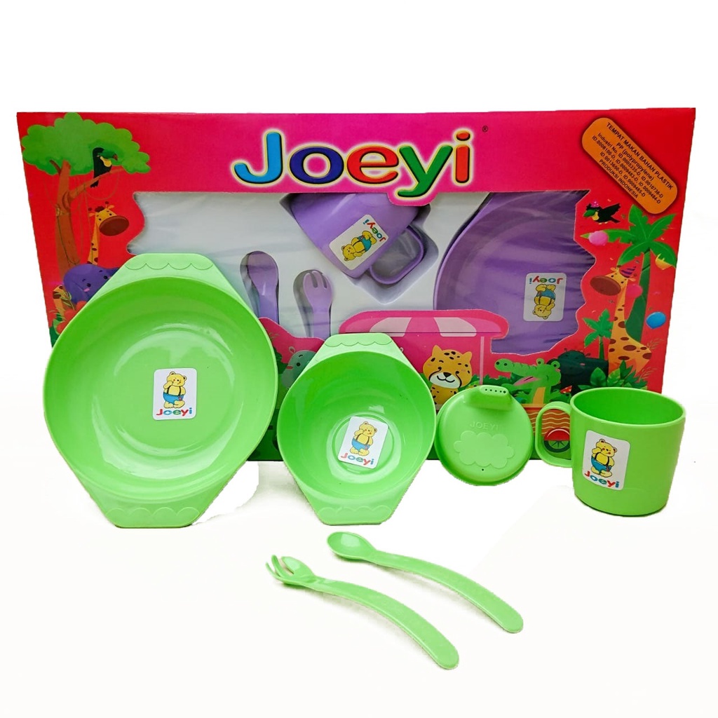 TERMURAHH  COD [ BDR ] 1 FEEDING SET JOEYI BESAR ( SET TEMPAT MAKAN ) / TEMPAT MAKAN BABY JOEYI BESA